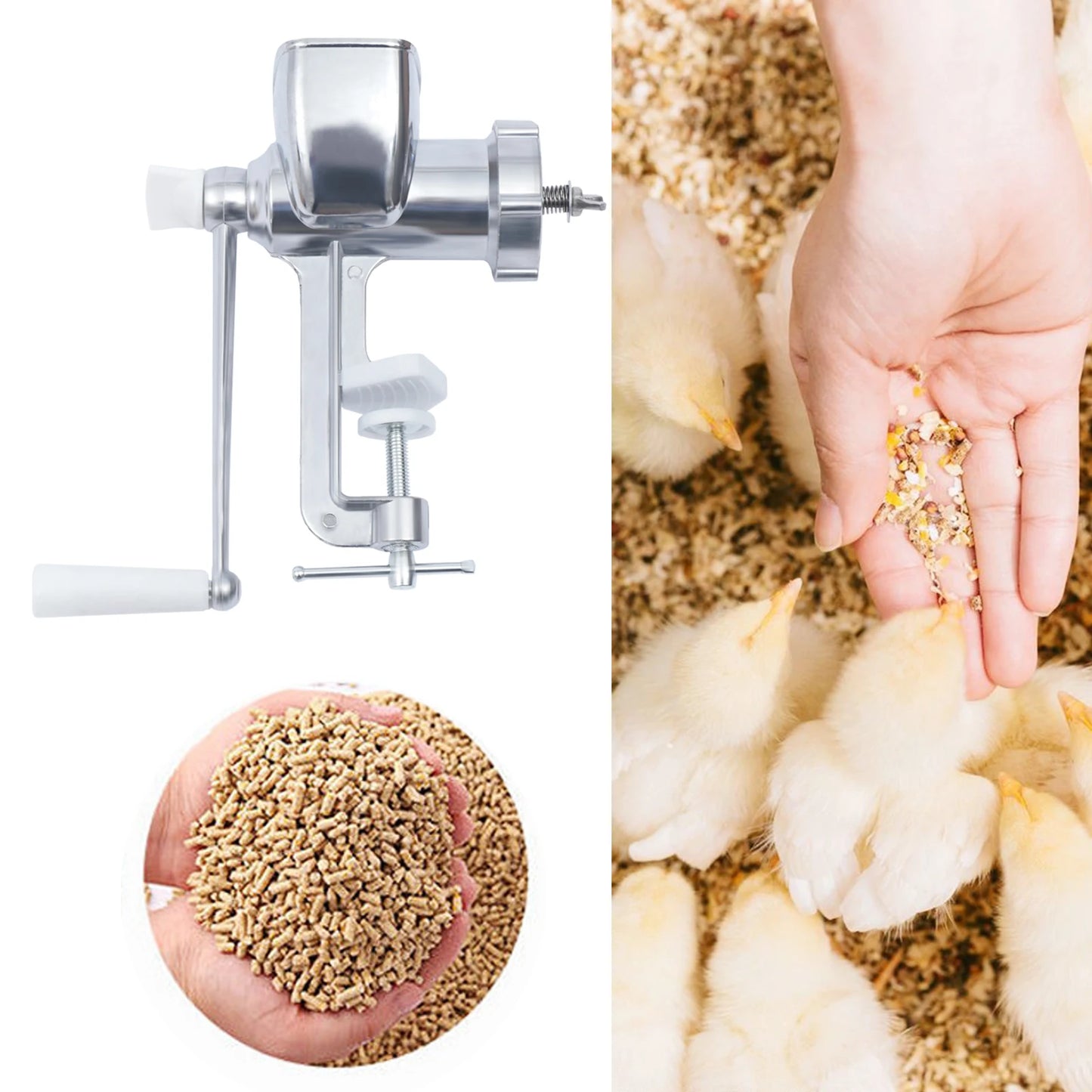 Manual Stainless Steel Bird Food Pellet Maker Pelleting Machine