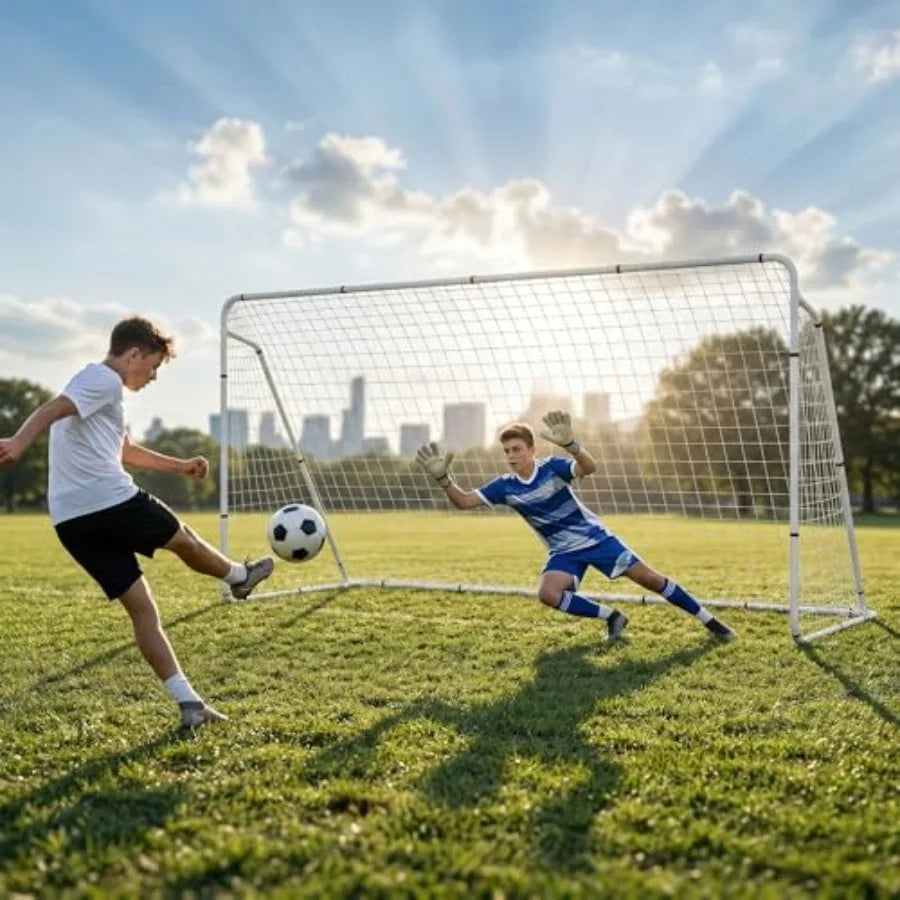 SHXI Portable Soccer Goal Net With Steel Frame For Backyard Training