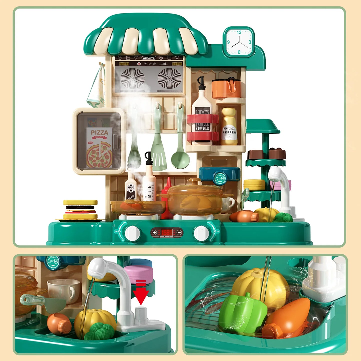 Jovow Kitchen Toys Set Unisex Ages 3 To 6 Assembly