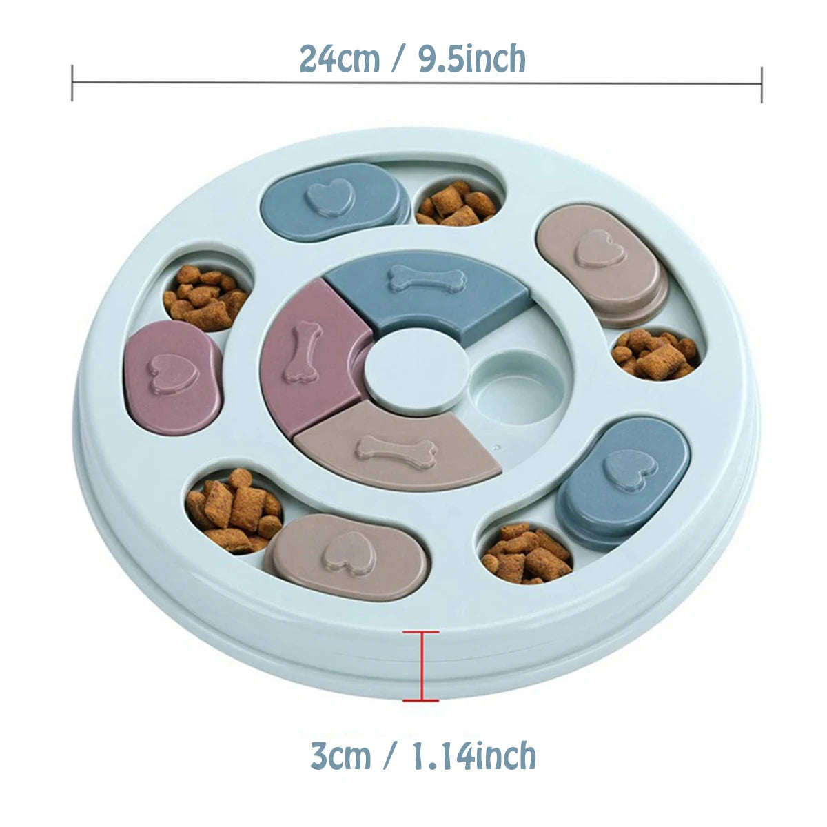 Dog Slow Feeder Toy For Training And Educational Stimulation