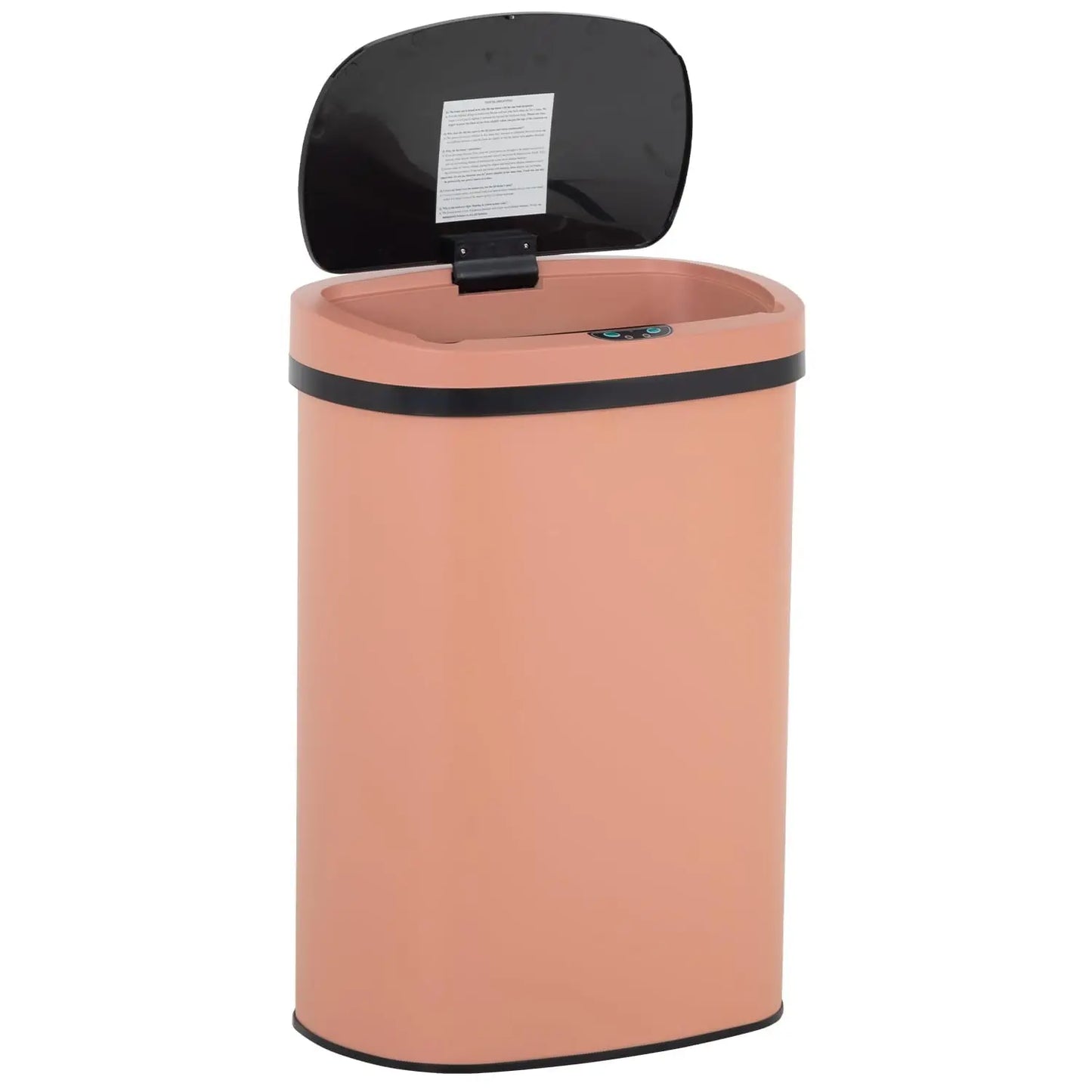 Automatic Touchless Stainless Steel Trash Can With Odor Control Lid