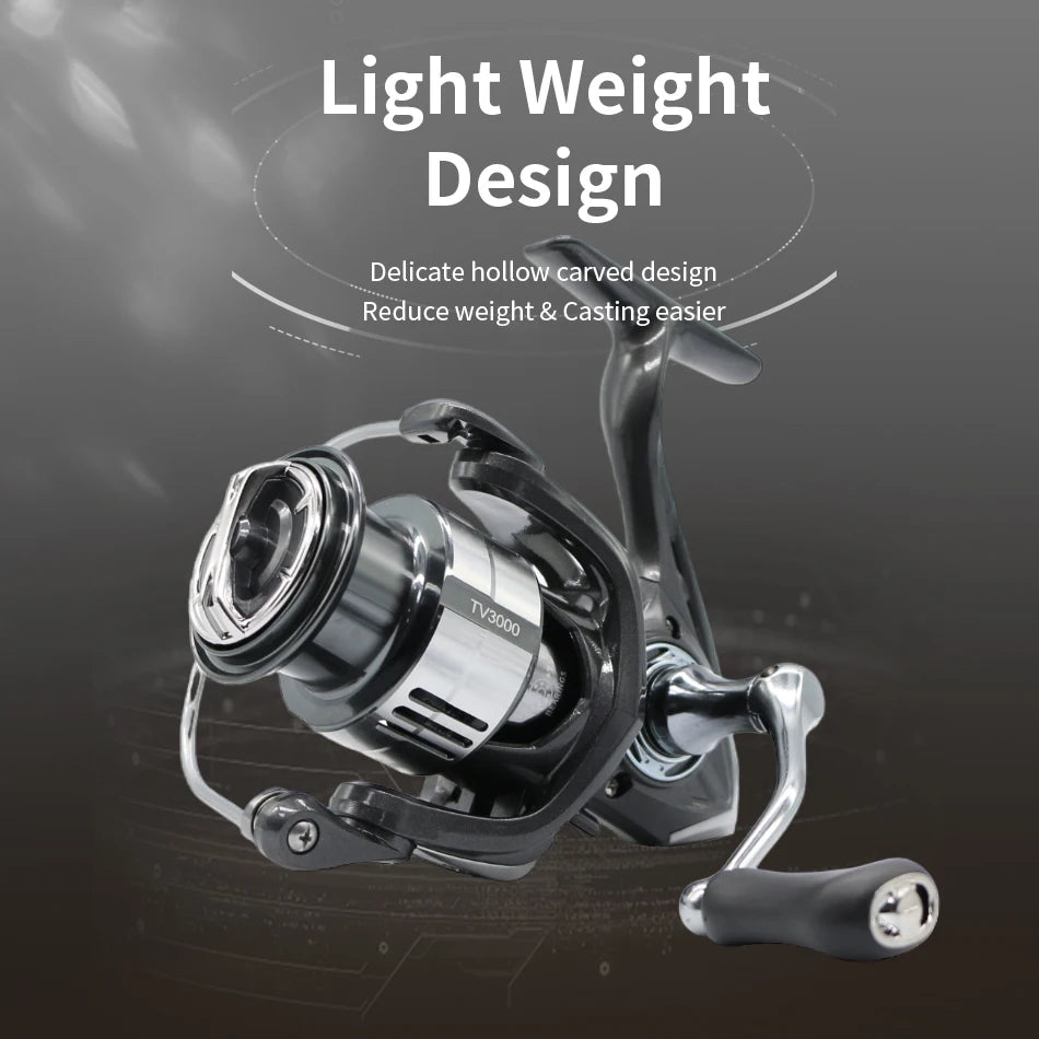Rooblinos TV 1500 2500 Series Spinning Fishing Reel Gear Ratio 5 To 1