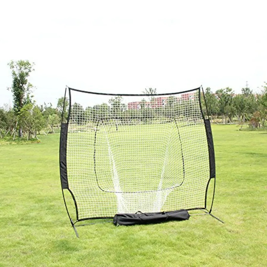 Portable Baseball Trainer for Pitching and Fielding Practice Net