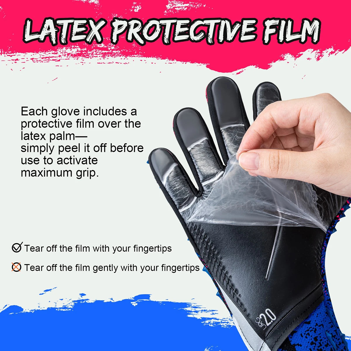 Soccer Goalkeeper Gloves for Kids and Adults with Strong Grips