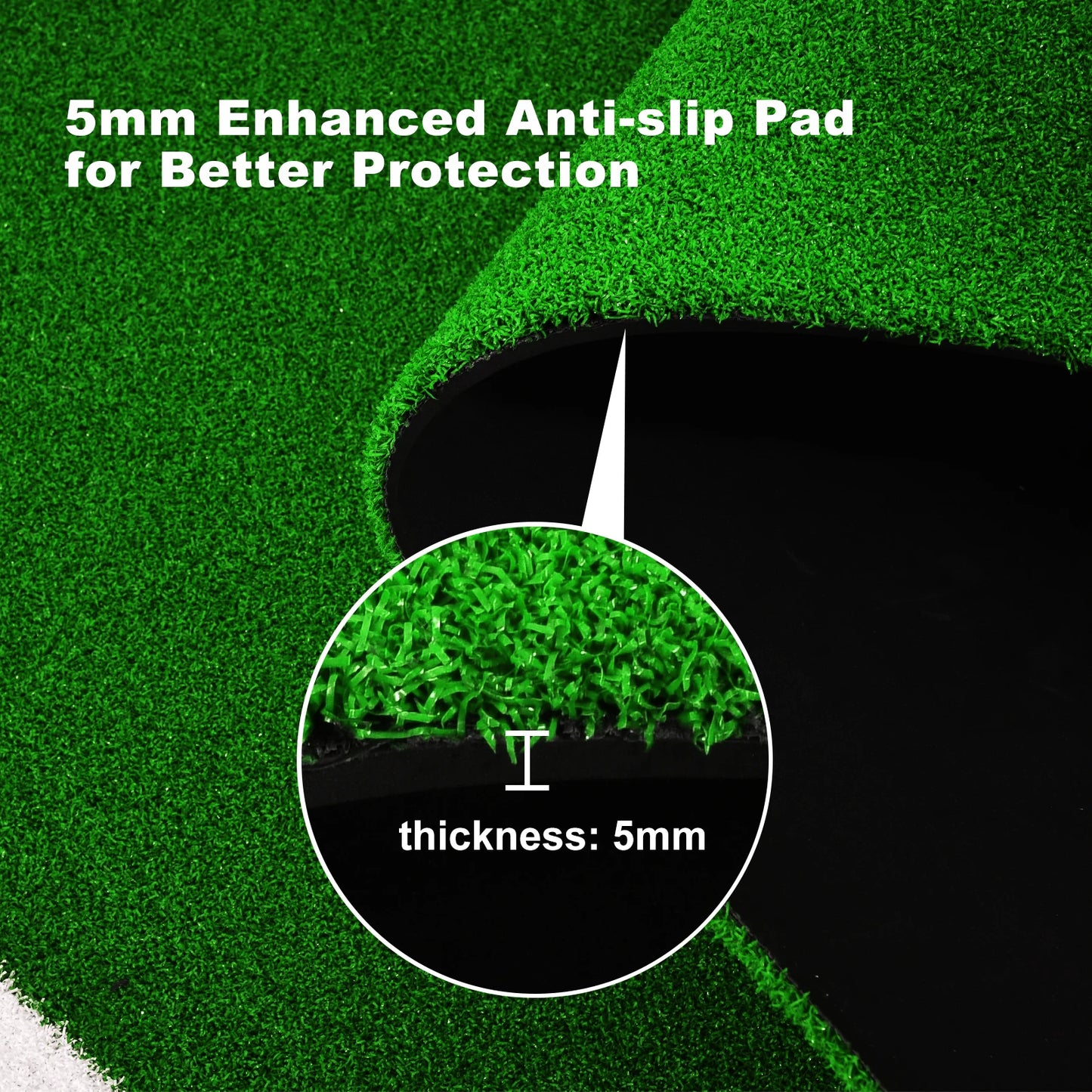 Turf Baseball Batting Mat for Hitting Cage Practice