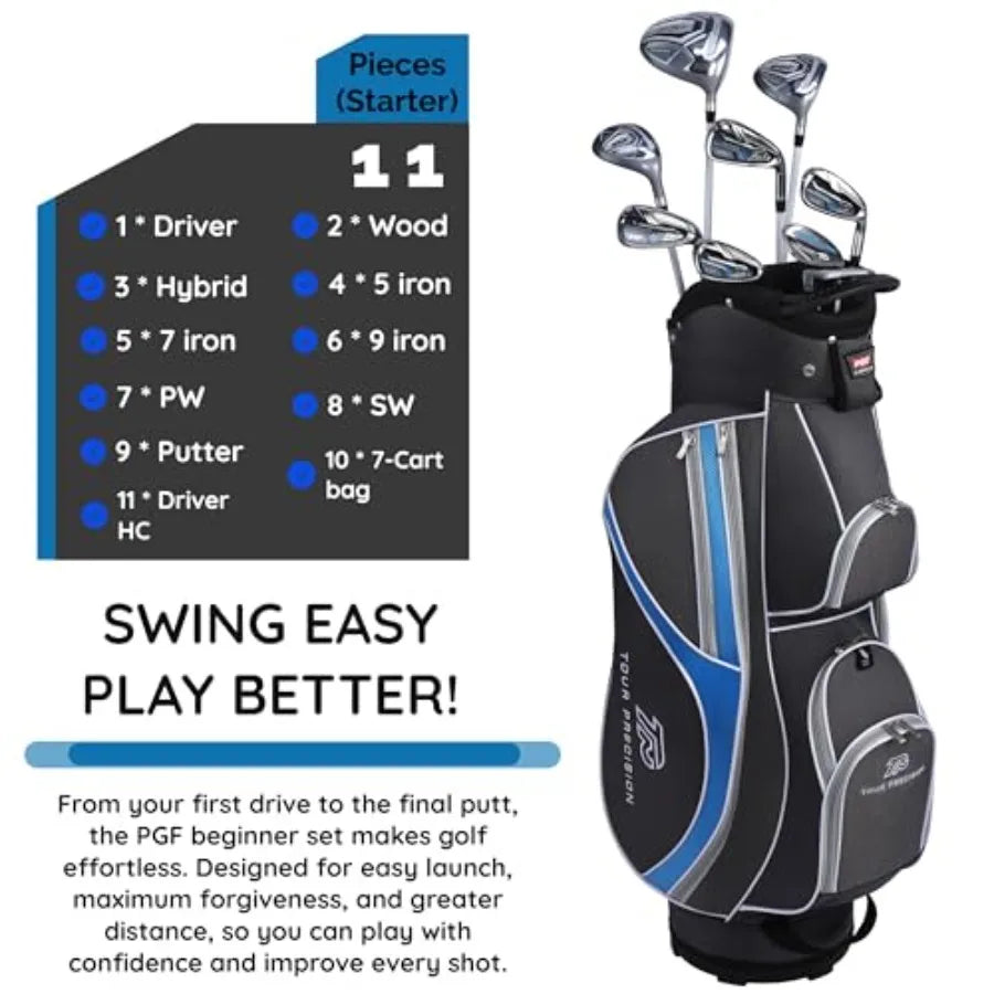 Precision Complete Golf Club Package Set Graphite Shafts