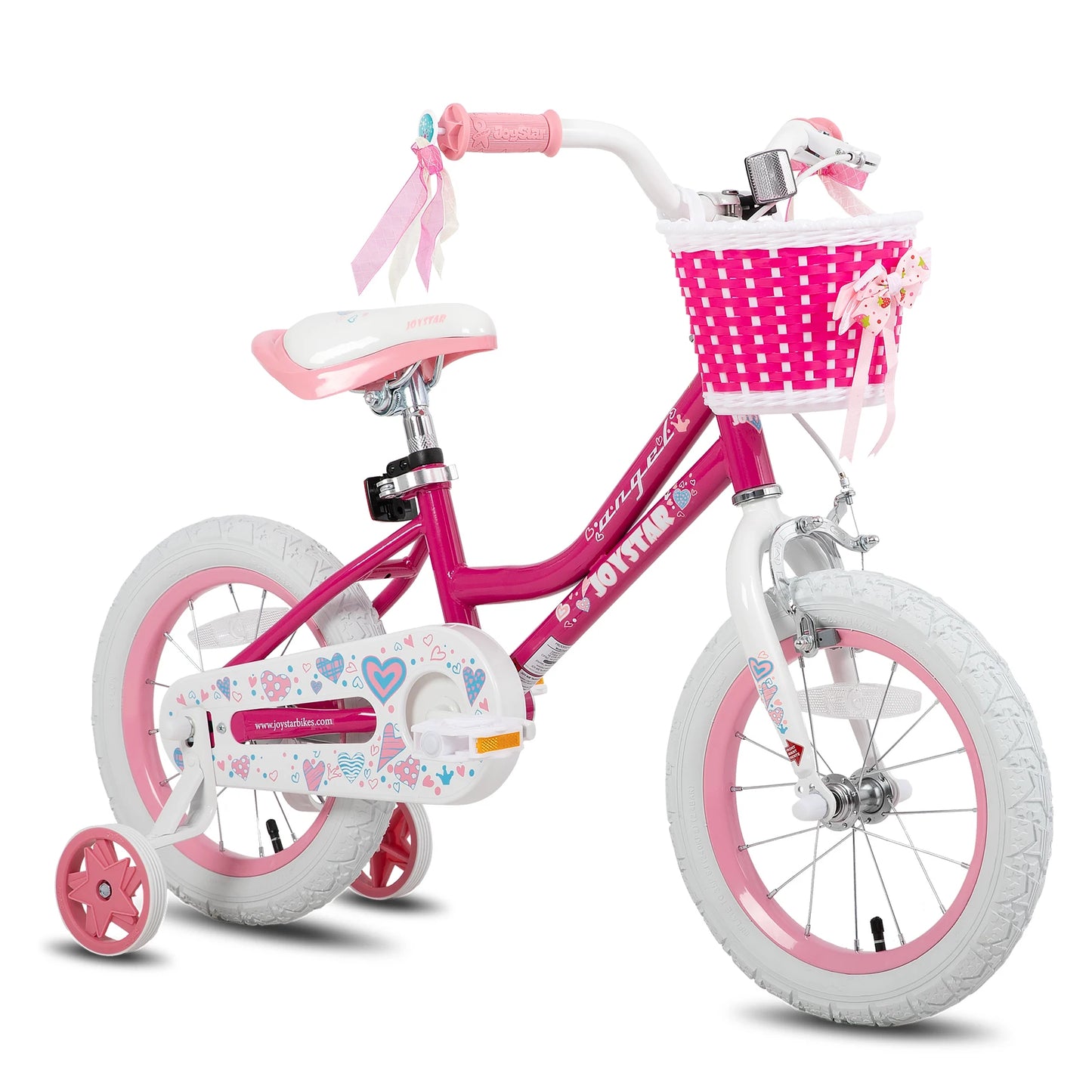 Joystar Kids Bike With Basket And Training Wheels For Beginners