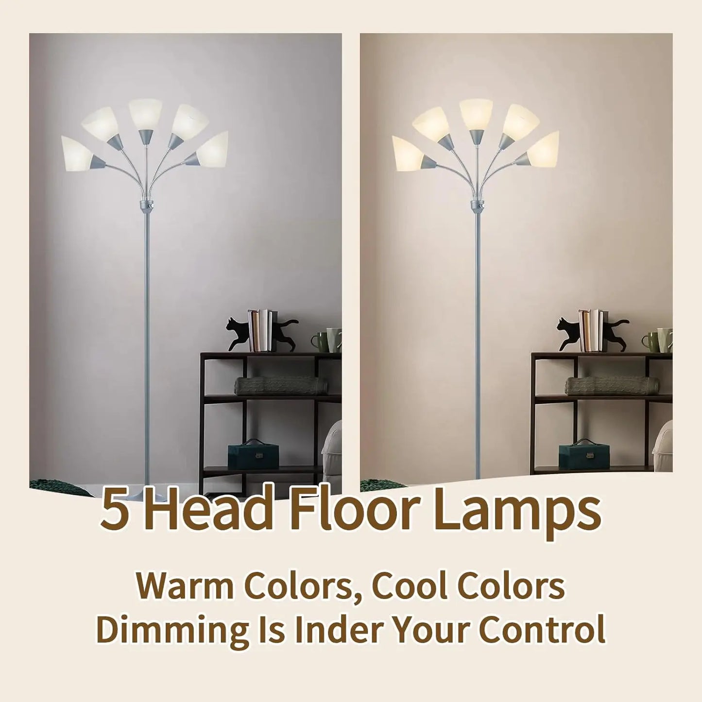 XMSJ Medusa 5-Head Adjustable Floor Lamp