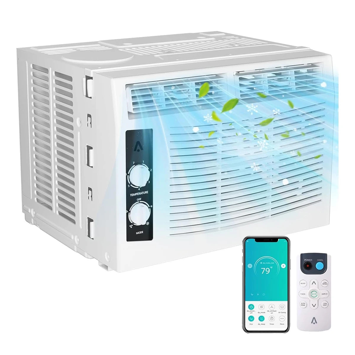 Acekool 5000 BTU Window AC With Remote For Bedroom