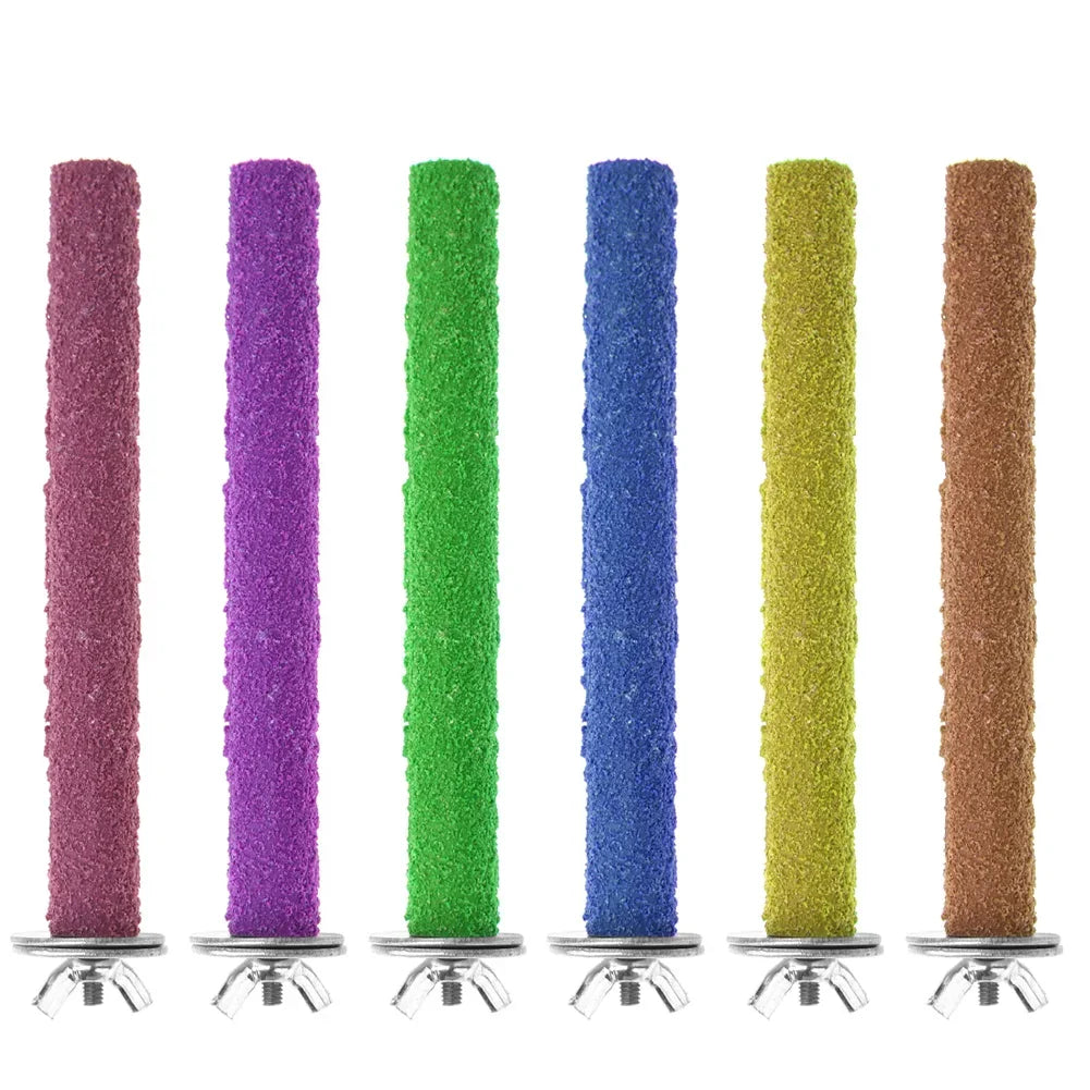 Shunmaii Colorful Beak Grinding Stick Parrot Toy Eco Friendly Reusable