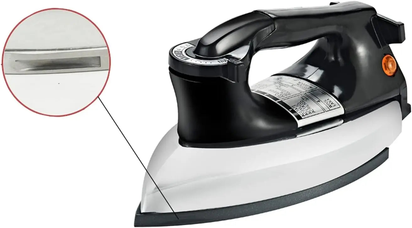 XMSJ Dry Iron No Steam No Holes Nonstick Soleplate