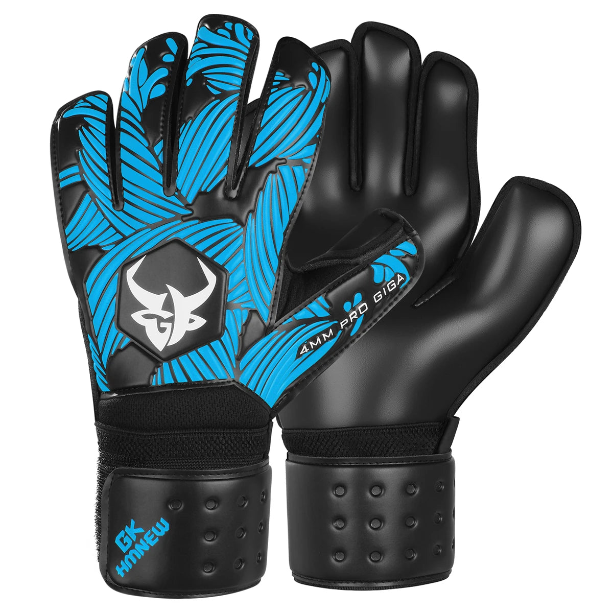 GKHMNEW Soccer Goalie Gloves Strong Grip 4mm 3mm Latex