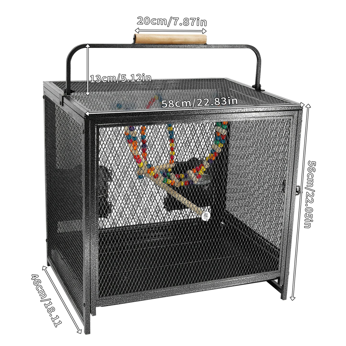 Iron Bird Cage For Cockatiels Parakeets Lovebirds With Stand