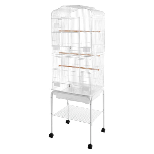 NONECN Large Bird Cage With Stand And Wheels For Parrots