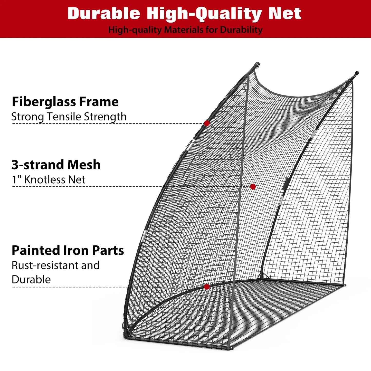 Golf Practice Net Portable Backyard Hitting Net With Carry Bag