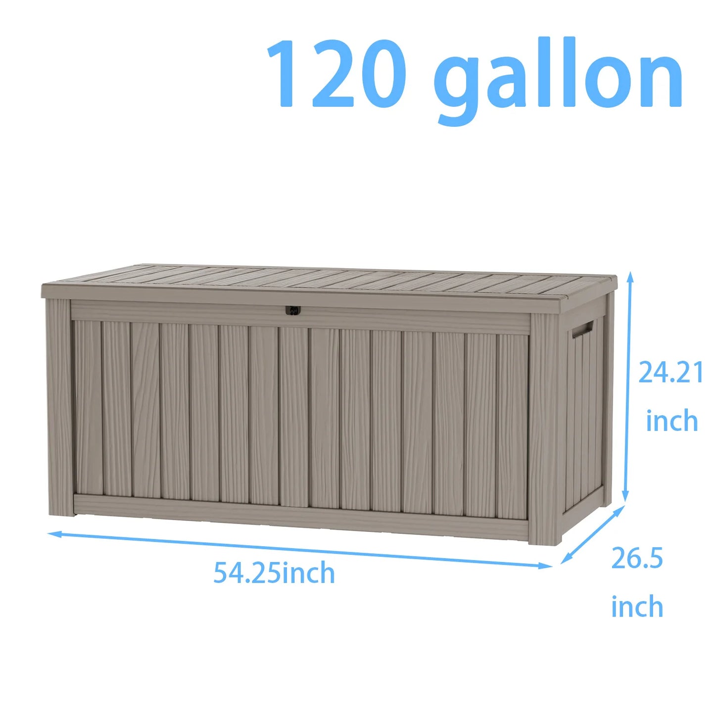 Outdoor Deck Box Lockable Weatherproof Storage For Garden Tools