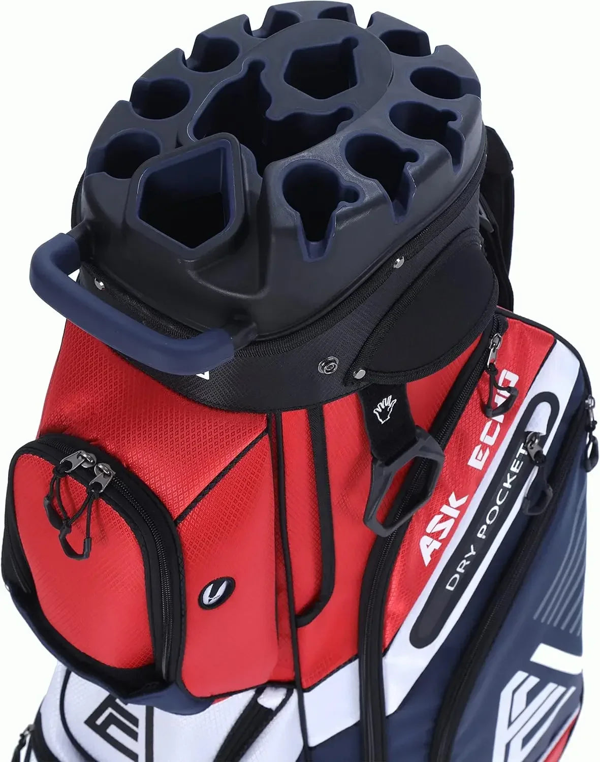 JIYU 14-Way T-Lock Golf Cart Bag With Handles Rain Cover