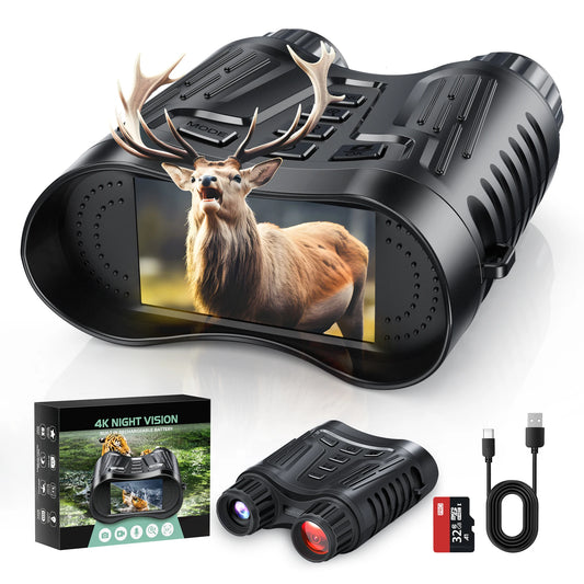 DIYIMINE Night Vision Binoculars 8X Digital Zoom IR Recording