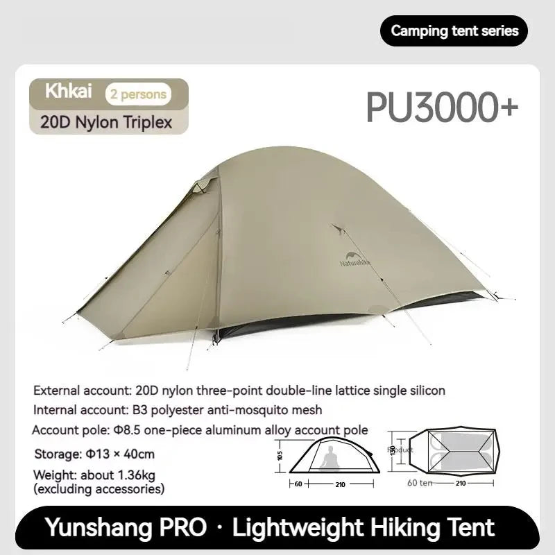 Cloud Up Pro Two Person Ultralight Trekking Tent Outdoor Travel