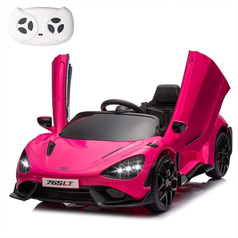 Mukidy 12V Licensed McLaren 765LT Ride on Toy for Kids