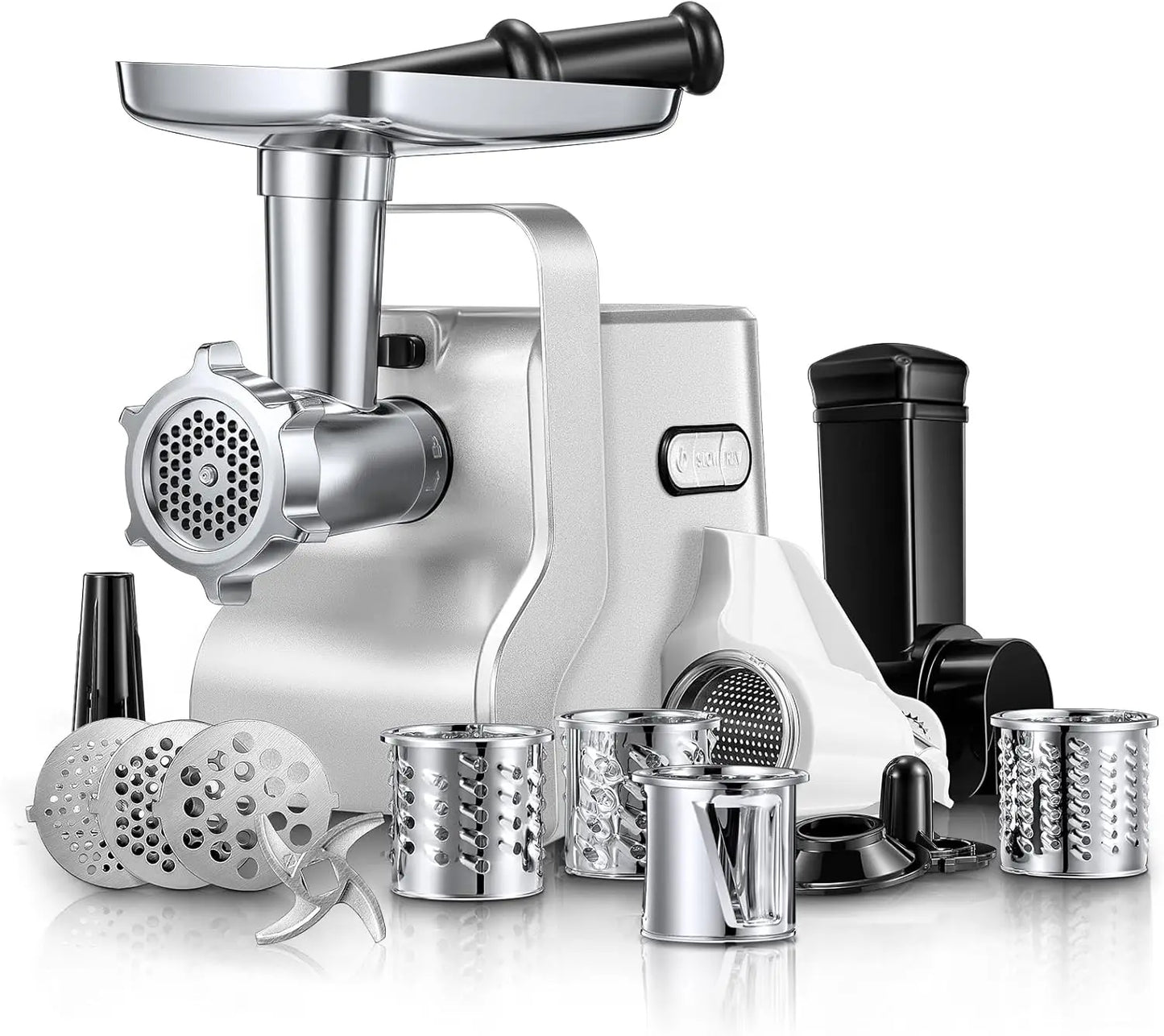 Heavy Duty 5 In 1 Electric Meat Grinder 3000W Max Power Sausage Stuffer