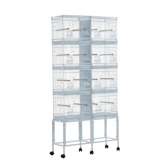 HiMISSCN Parrot Playstand With Wheels Bird Cage Stand Playground