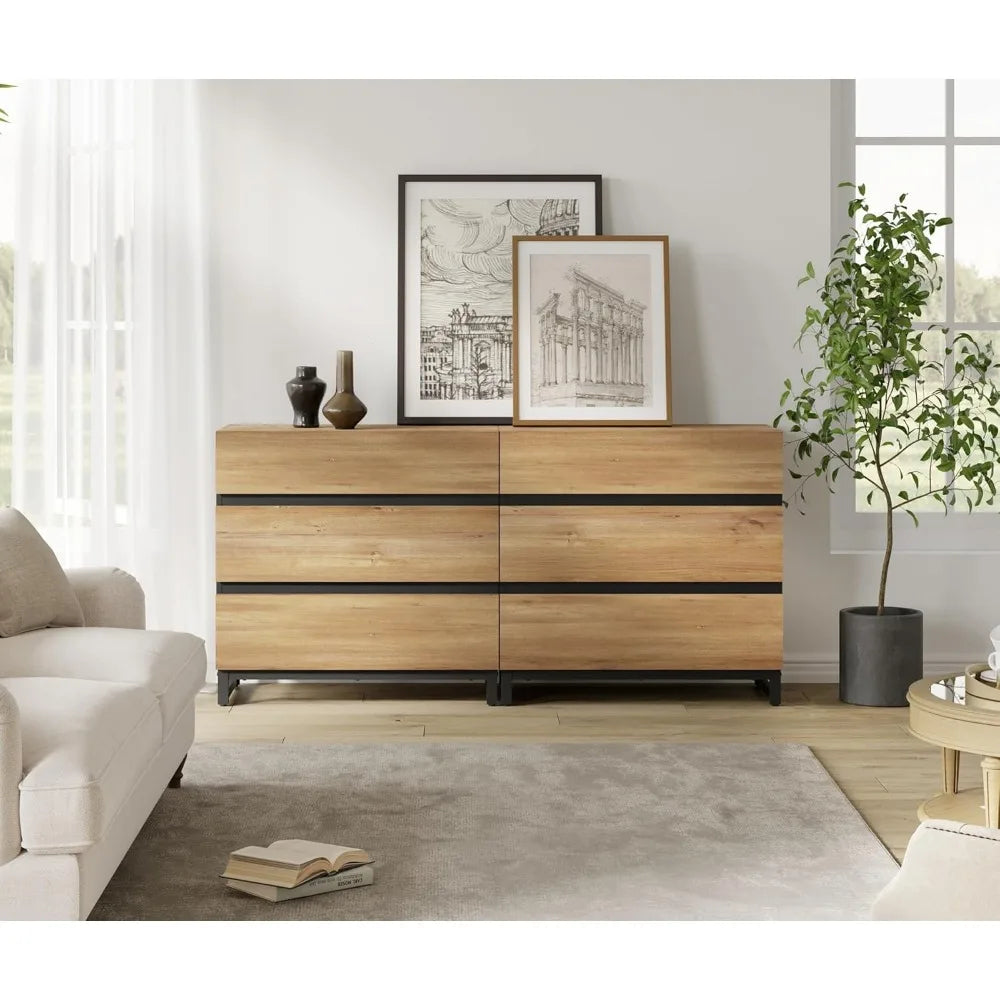 MKDK Dresser And Nightstand Set 3-Piece Modern Bedroom Furniture