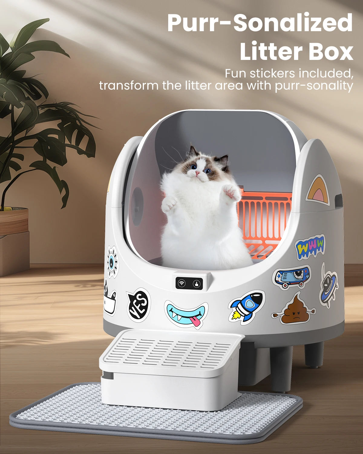 cityflee Automatic Self Cleaning Cat Litter Box With App Control