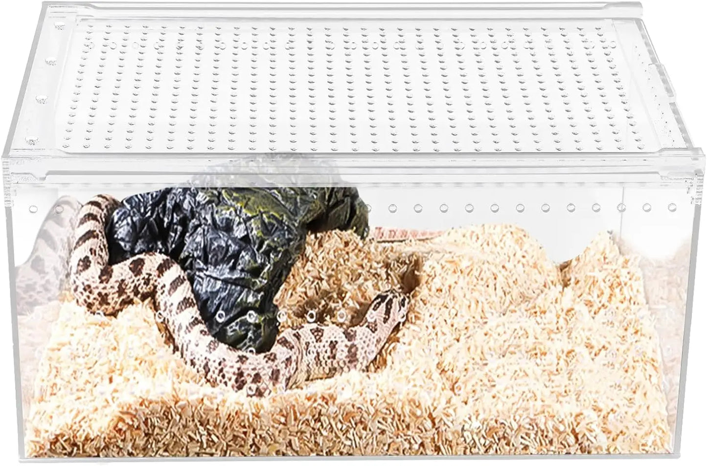 Magnetic Acrylic Large Enclosure 2.5 Gallon Reptile Breeding Box