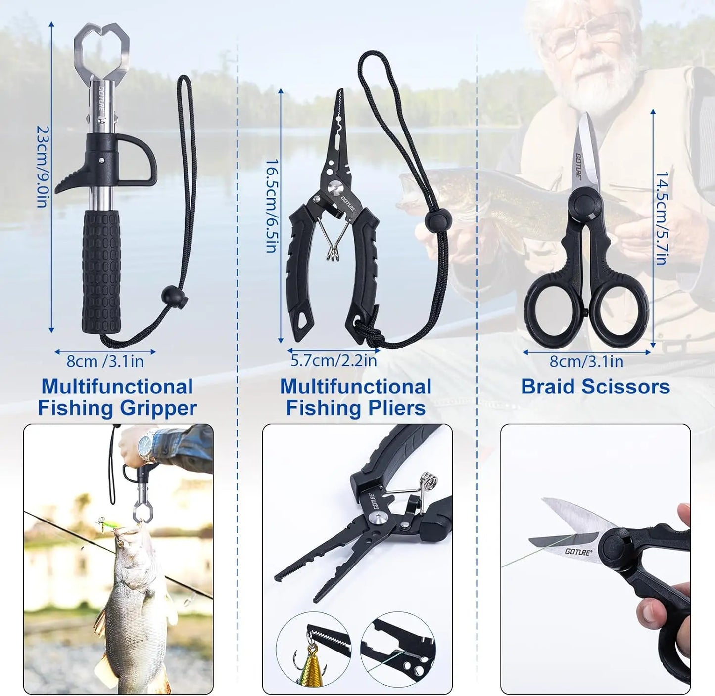 Fishing Rod And Reel Combo Telescopic Pole Spinning Reel Kit