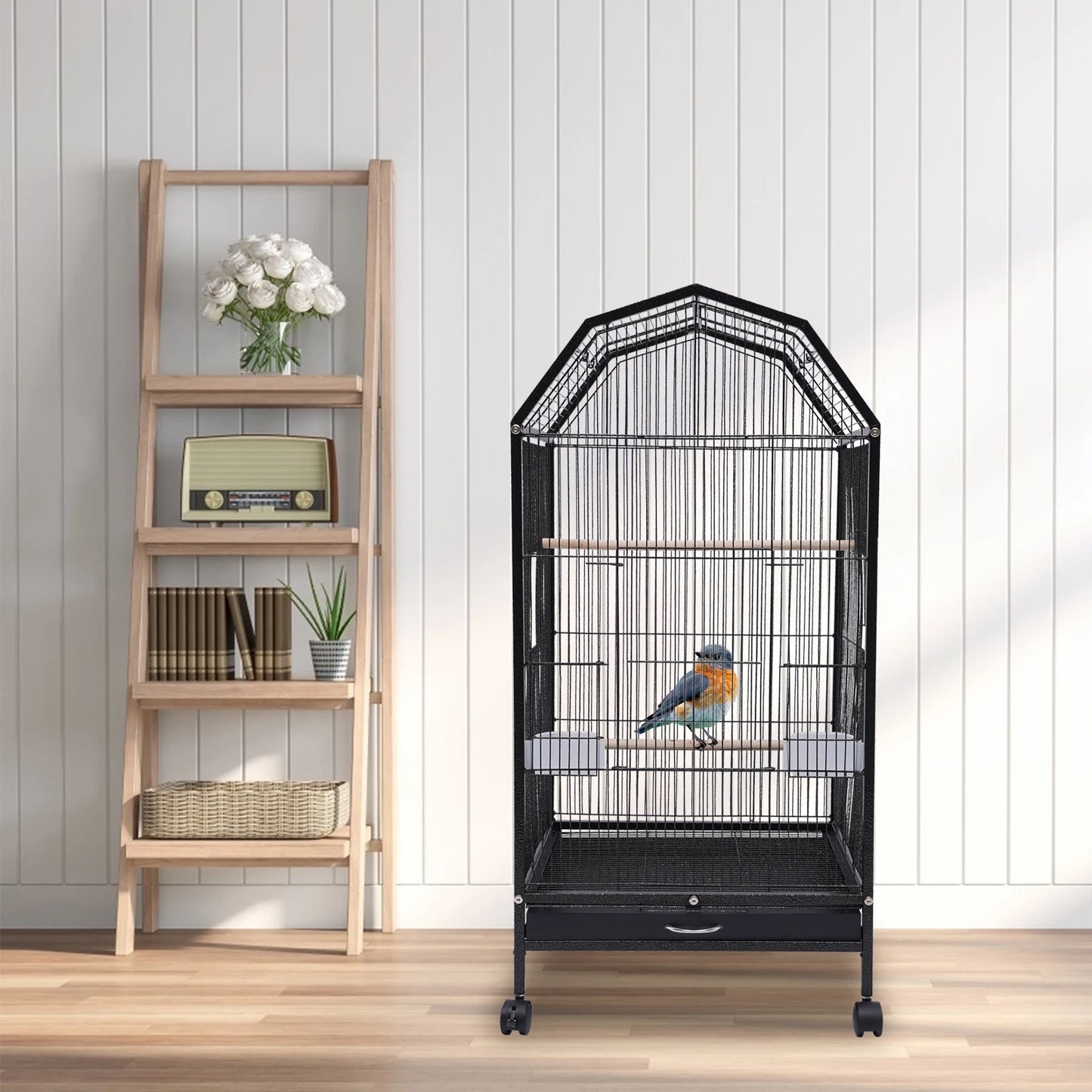 Sichuan Cage Metal Parakeet Bird Cage 360 Degree Outdoor