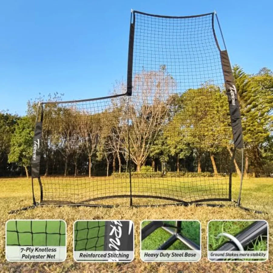 Baseball Softball Pitching Screen With Upgrade Frame Net