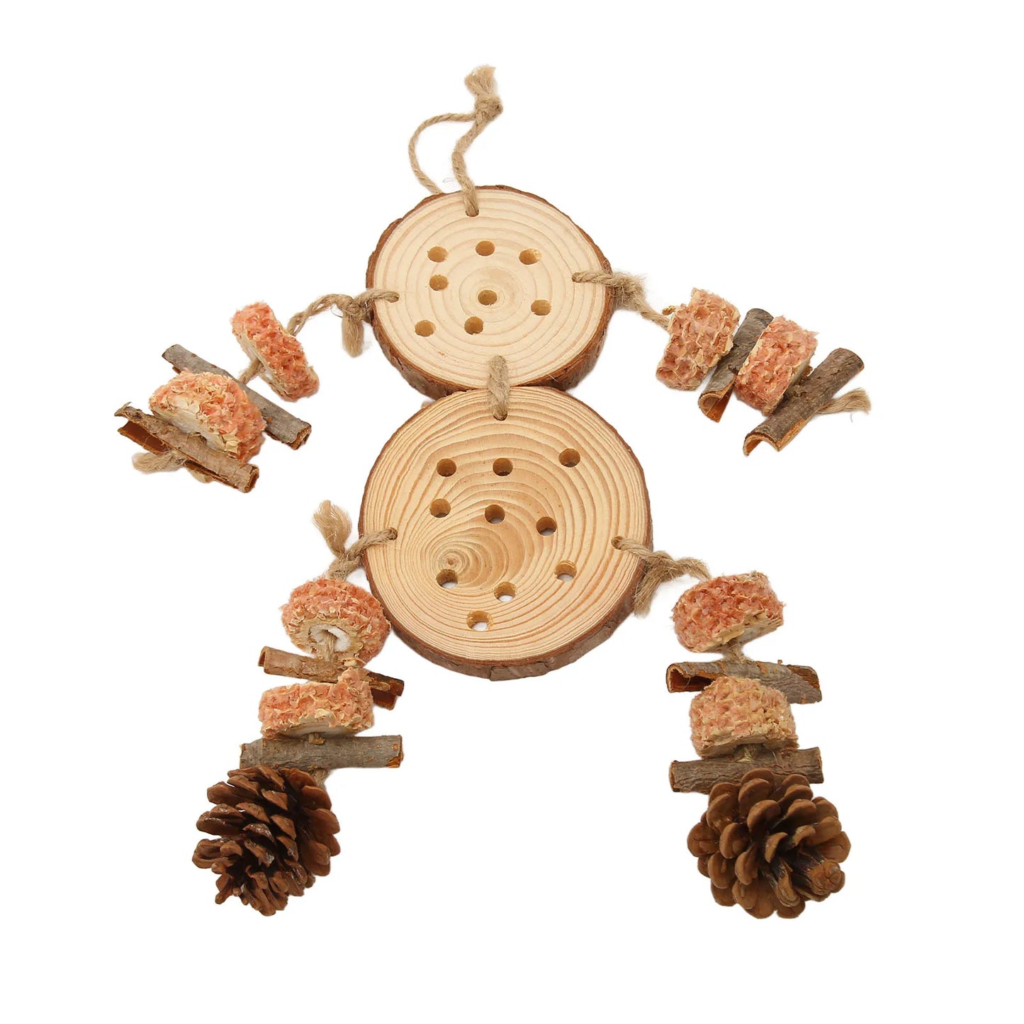 Wooden Puzzle Bird Chewing Toys for Parrots and Budgies