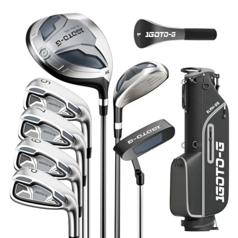 Golf Club Set For Men And Women With Stand Bag Driver Hybrid