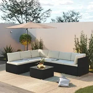 Outdoor Patio Furniture Set All Weather Rattan Wicker Conversation Set