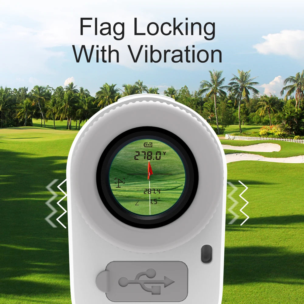 REVASRI Mini Magnetic Golf Rangefinder With Angle Switch