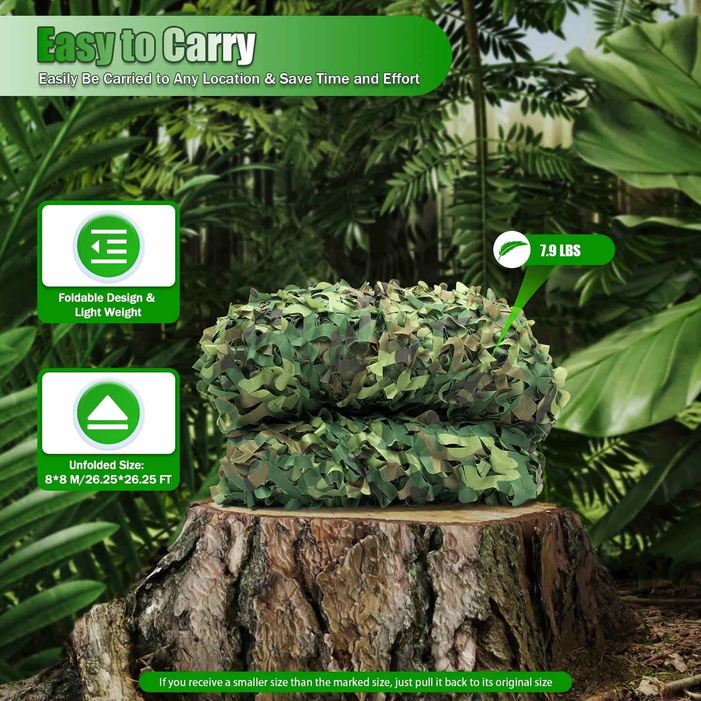 Camouflage Hunting Net Mesh Waterproof Lightweight Sunshade