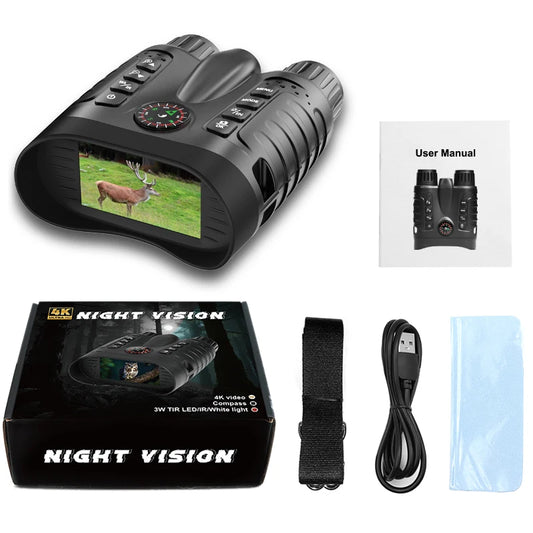 Letcmoi 4K Night Vision Binoculars With 8X Digital Zoom
