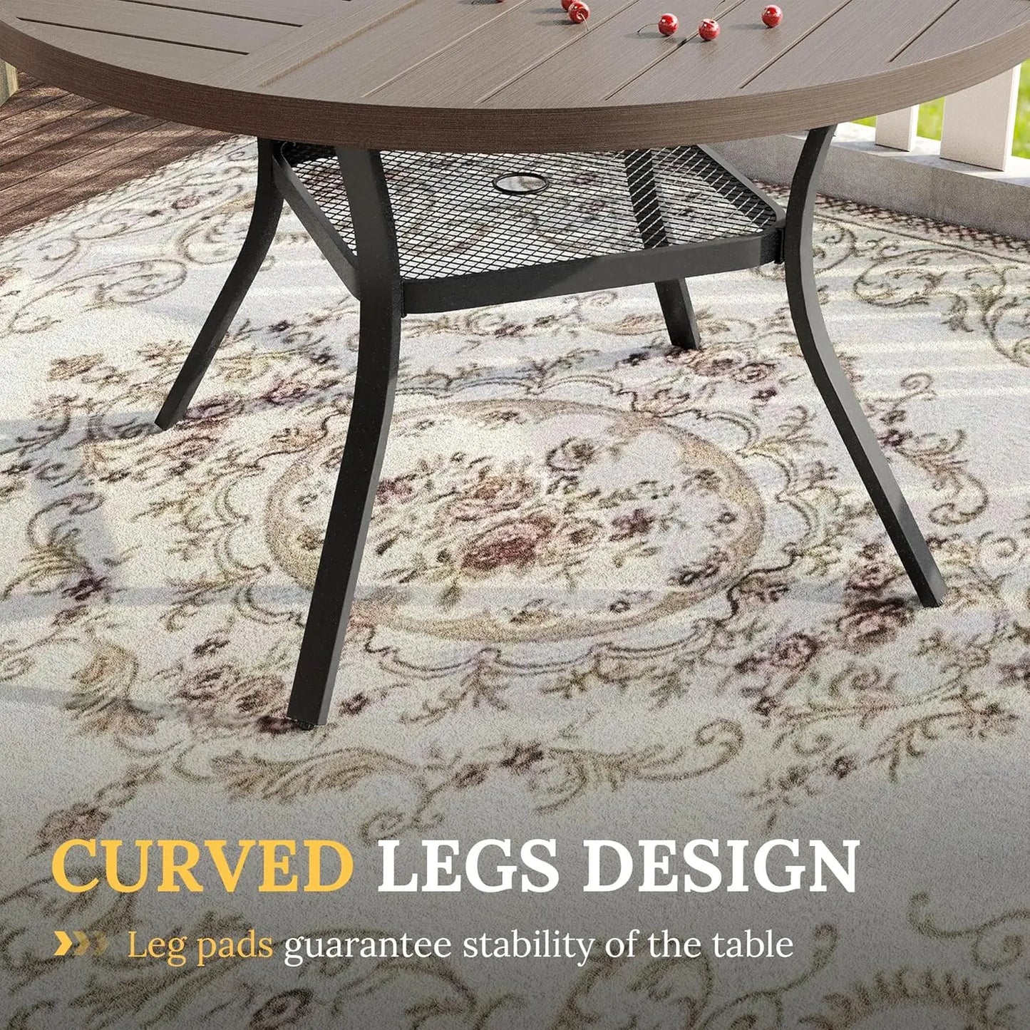 Five Piece Patio Dining Set For Four With Outdoor Table