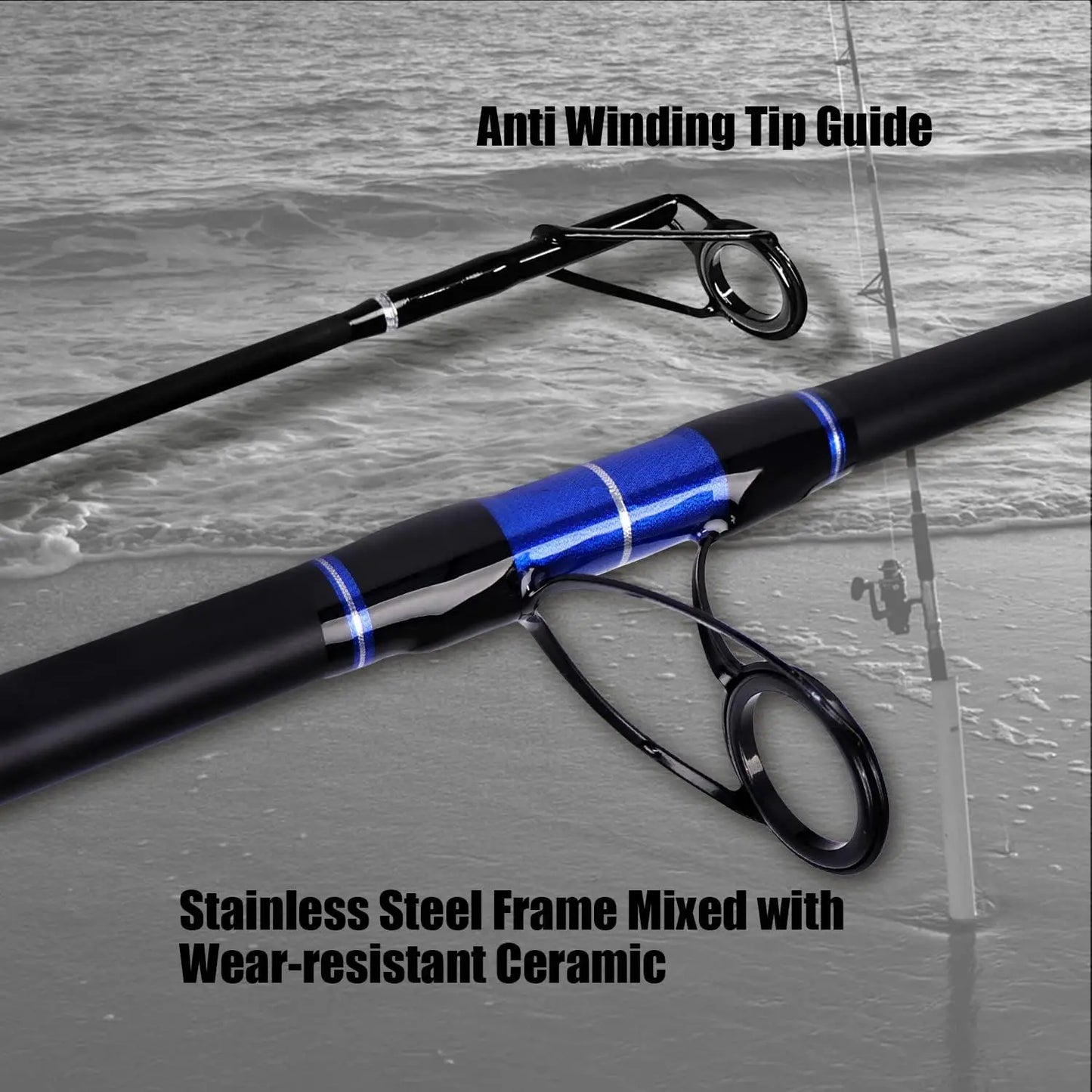 Carbon Travel Surf Spinning Rod Telescopic For Versatile Surf Fishing
