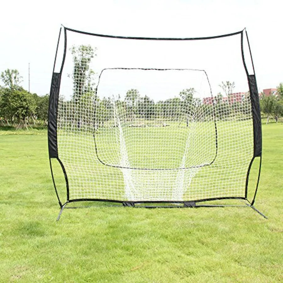 Portable Baseball Trainer for Pitching and Fielding Practice Net
