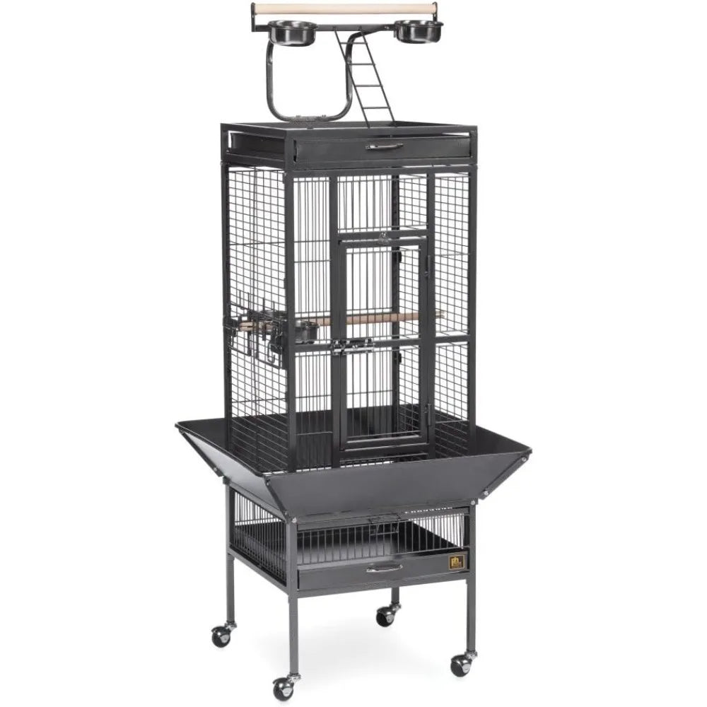 Wrought Iron Select Bird Cage Hammertone 3151BLK Pet