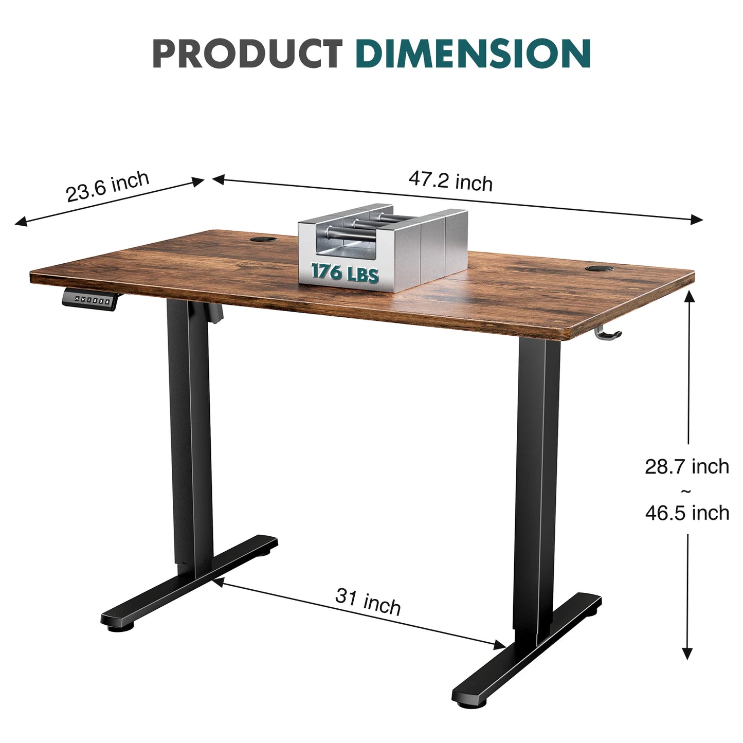 JHK Ergonomic Electric Standing Desk Height Adjustable