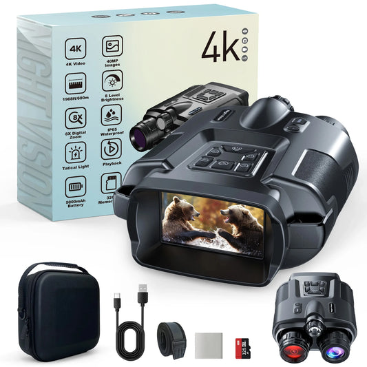 DIYIMINE Night Vision Binoculars Infrared 8x Digital Zoom Hunting