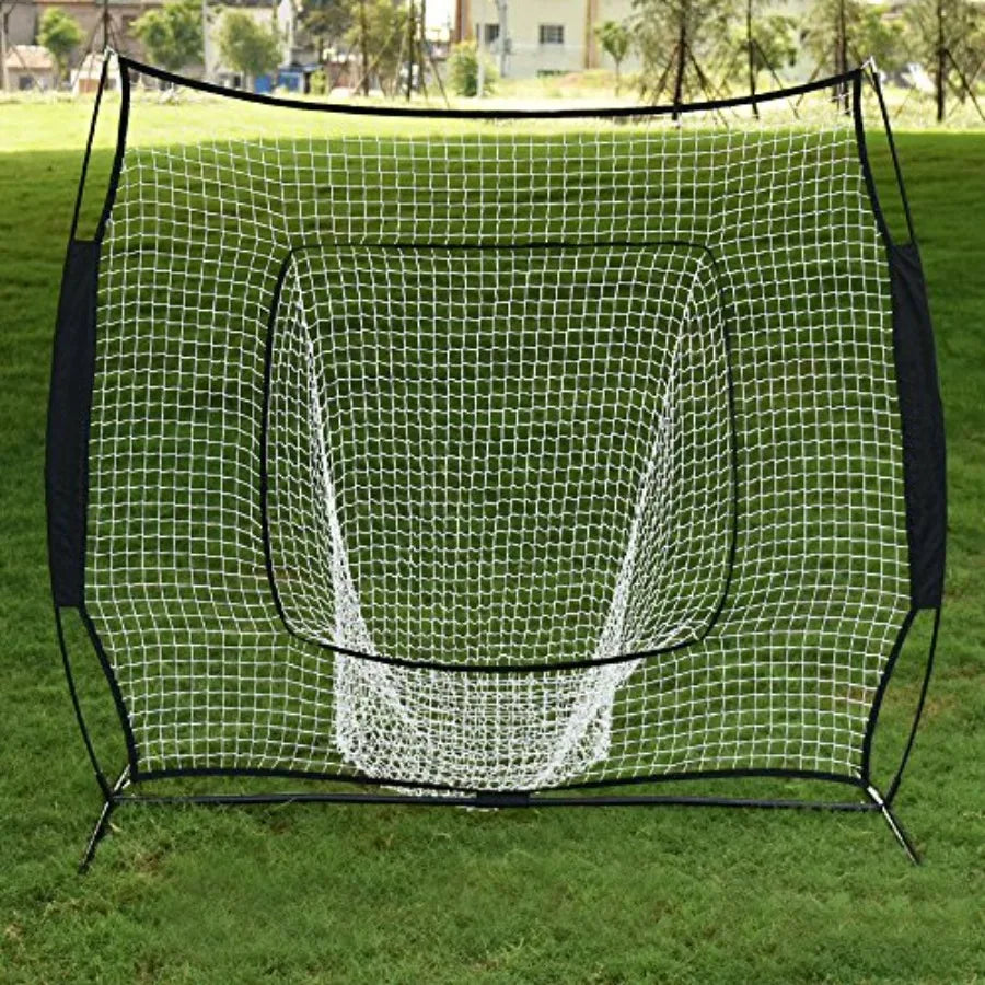 Portable Baseball Trainer for Pitching and Fielding Practice Net