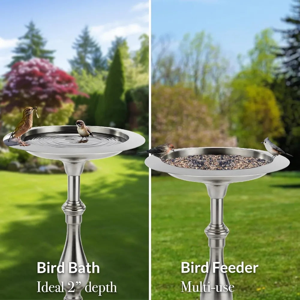 Good Directions Classic Bird Bath Pedestal for Outdoor Patio Garden