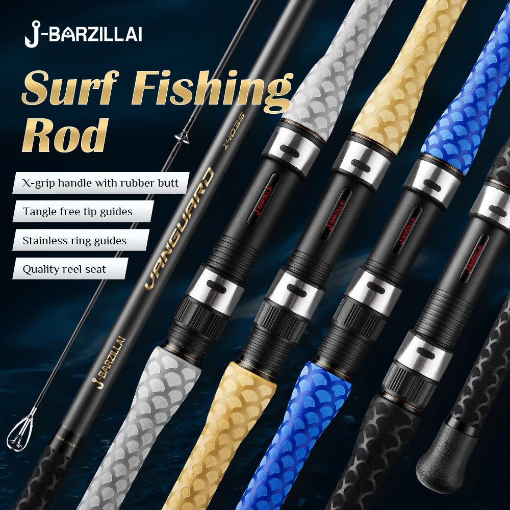 J-BARZILLAI Vanguard Carbon Surf Spinning Rod Ultra Light Sensitivity Saltwater