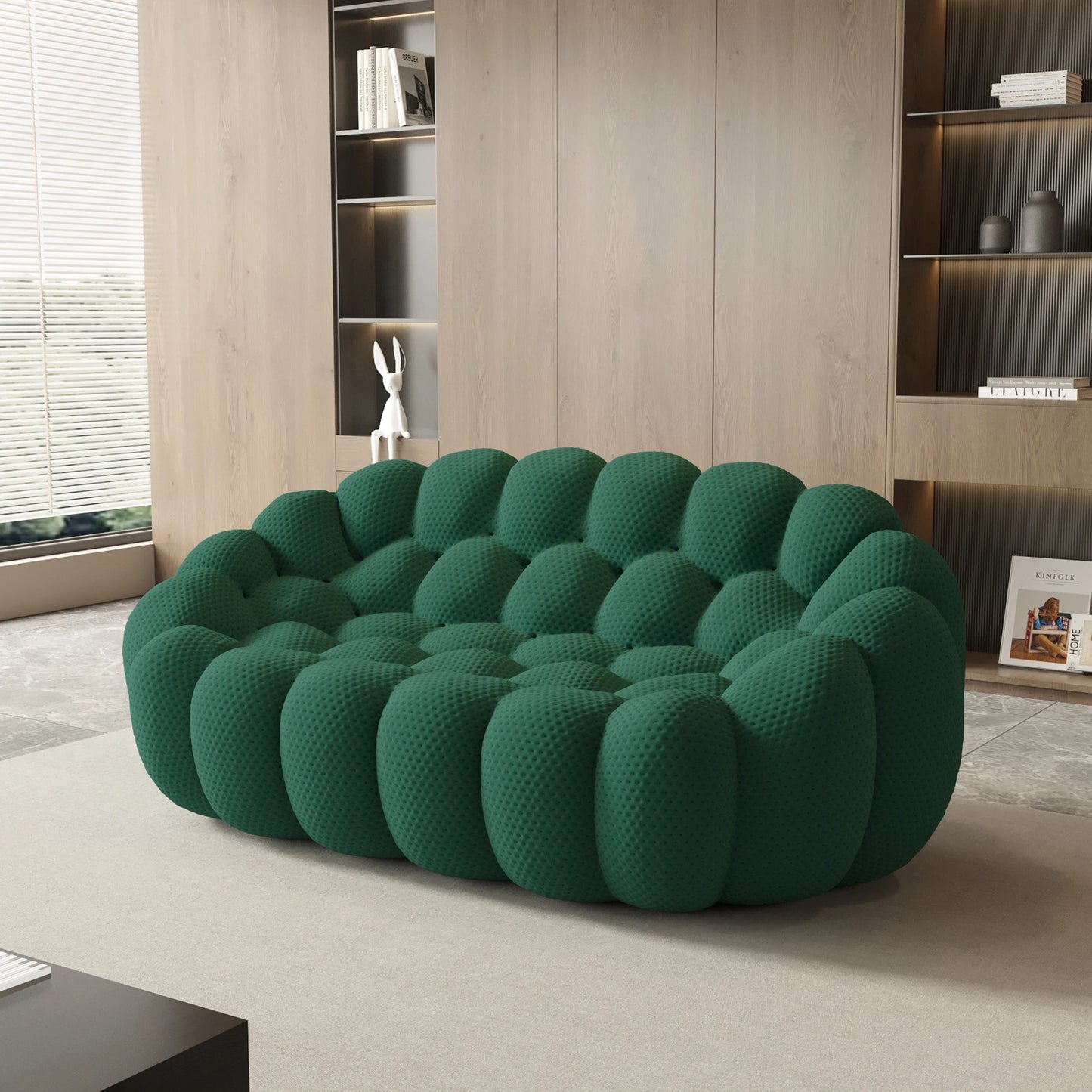 Sdorens Modern Curved Boneless Sofa Loveseat For Living Room