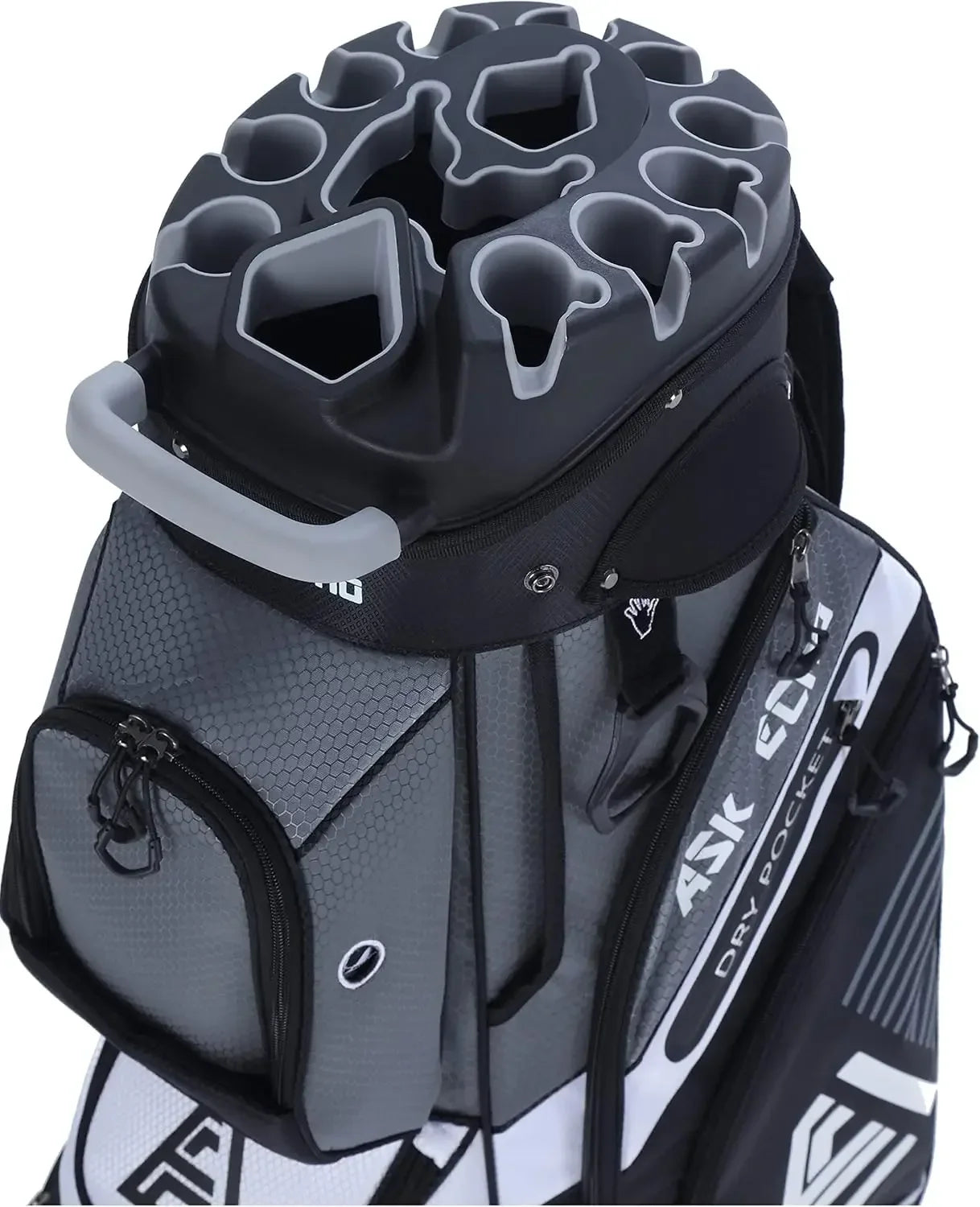 JIYU 14-Way T-Lock Golf Cart Bag With Handles Rain Cover