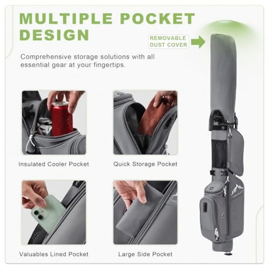 Yao Hui Huang Golf Bag With Stand And Cooler Pocket